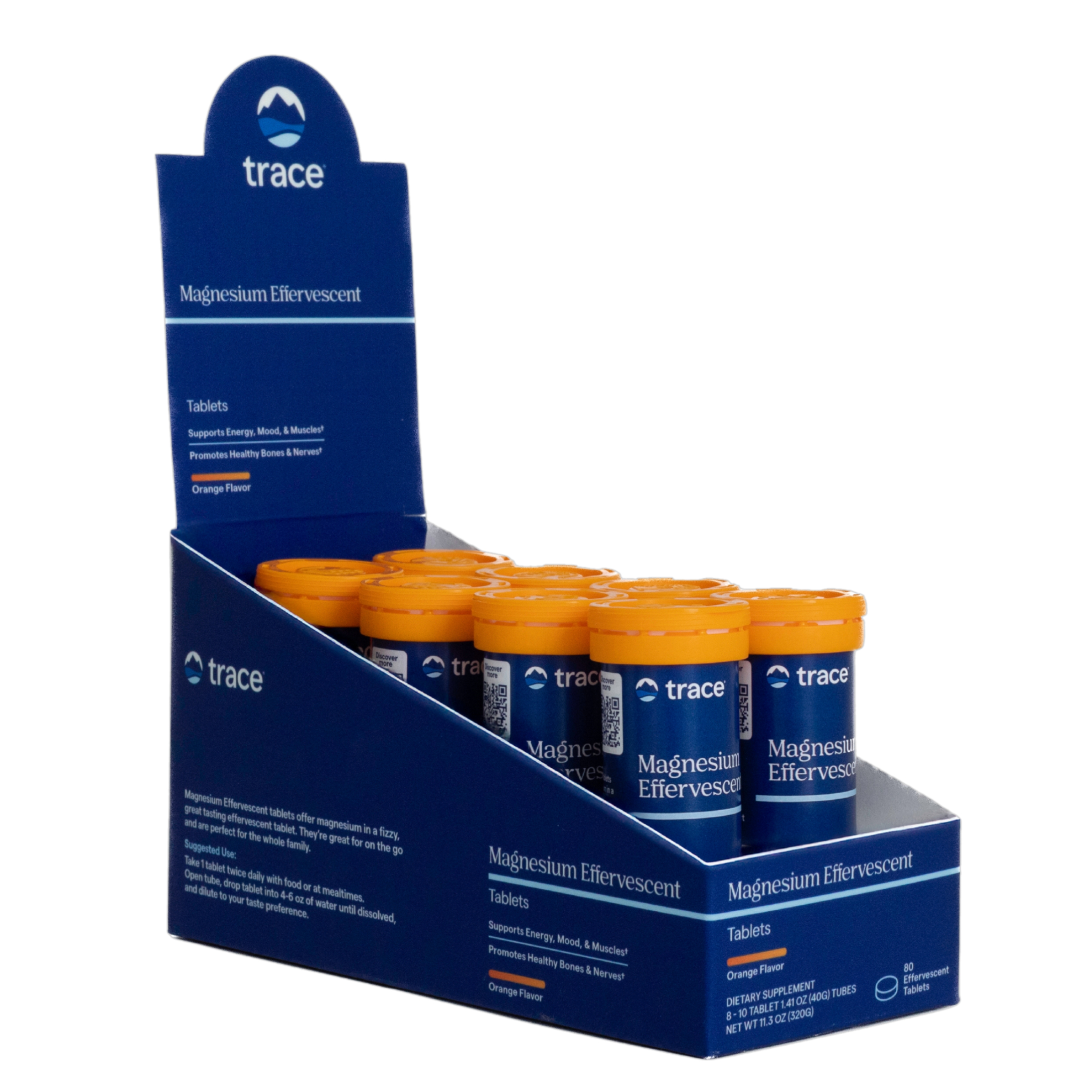 Trace Minerals Magnesium Brusetabletter Appelsin - vitaminX